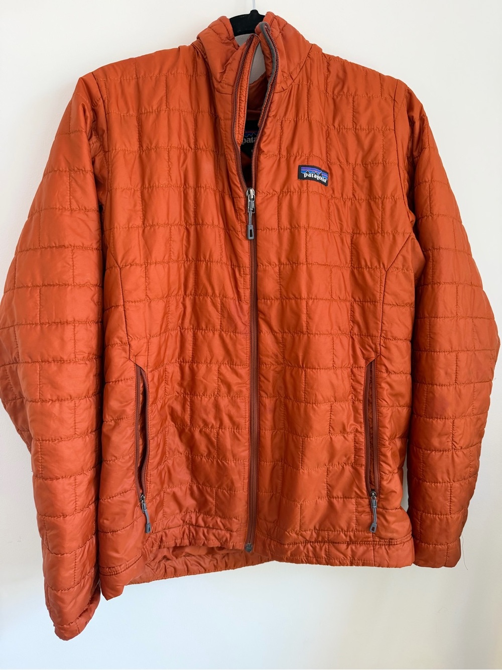 Patagonia Orange Quilted Packable Puffer Jacket